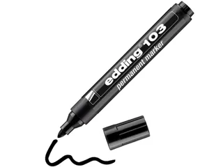 Viltstift edding 103 rond medium zwart - 4