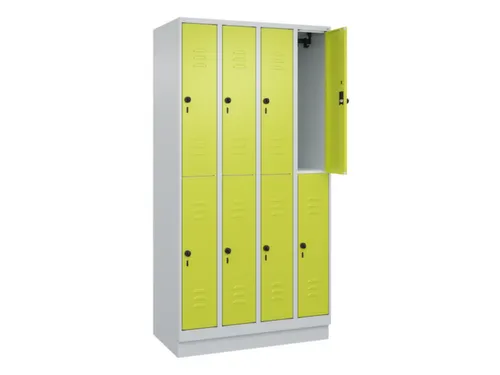 dubbeldekse locker,HxBxD 1950x1000x500mm,4x2vak.,vak B 250mm