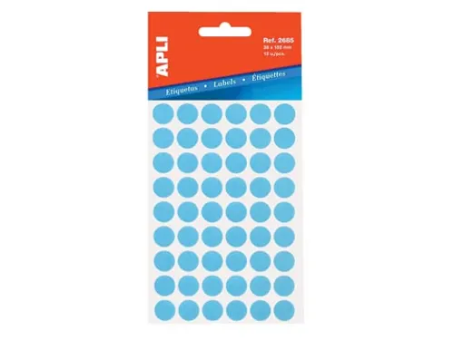 Apli Ronde Etiketten Ø13mm Blauw