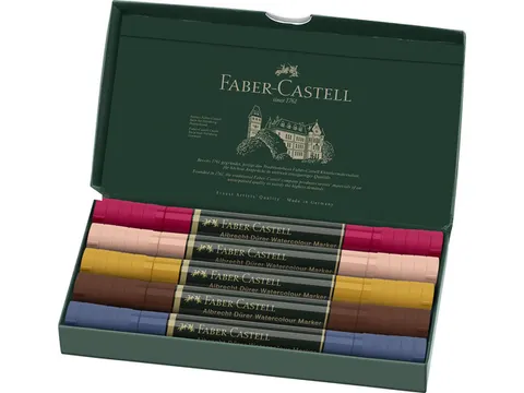 Aquarel marker Faber-Castell Albrecht Dürer, doos á 5 stuks Portrait