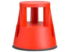 Opstapkruk 150kg Rood Met Wielen