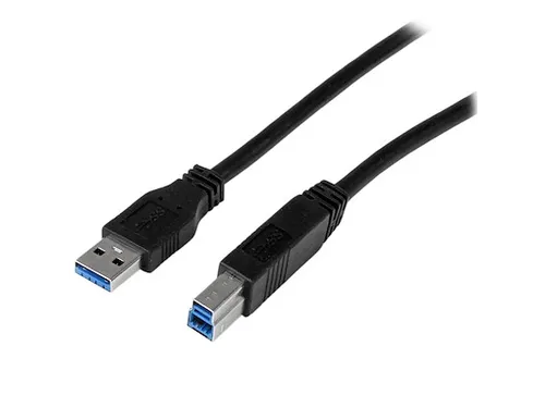 1 meter gecertificeerde SuperSpeed USB 3.0 A-naar-B-kabel - M/M