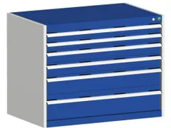 ladekast HxBxD 800x1050x650mm 6laden zware lasten RAL7035 RAL5010