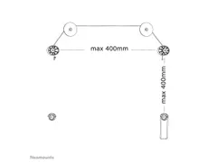 Neomounts PLASMA-W800 Vlakke TV-beugel wand - 32-55 inch - max 20 kg -