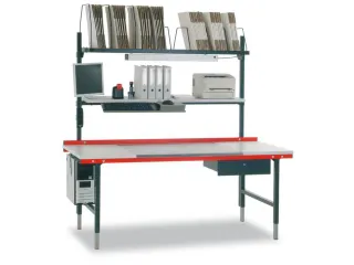 opzetmagazijn,v. paktafel,HxBxD 400x1600x600mm,m. 4beugels groot - 2