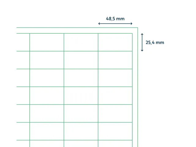 Etiket Rillstab 48.5x25.4mm Wit 4400 Stuks