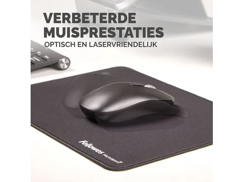 Muismat Fellowes Breyta XL zwart 21x28cm