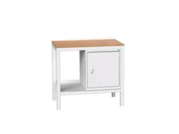 werkbank,HxBxD 930x1000x600mm,multiplexblad,4voeten,uitrusting: 1kast