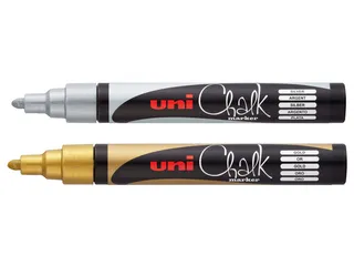 Krijtstift Uni-ball chalk rond 1.8-2.5mm zilver - 2