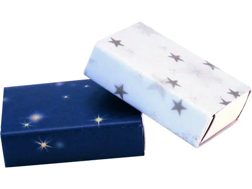 Luciferdoosjes Folia groot 110x60x20mm 12 stuks wit