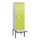 locker met bank,HxBxD 2120x600x815mm,2vak,vak B 300mm,draaigrendel