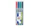 Feutre Rétroproj Staedtler Lumocolor F316 Non Perm Ass 4pcs
