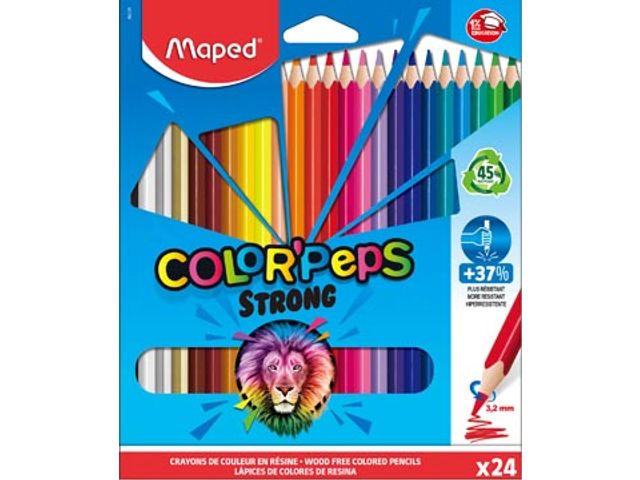 kleurpotlood Color'Peps Strong 24 potloden | KleurpotlodenWinkel.nl