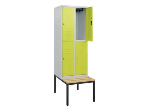 Dubbeldekse dekenkist,HxBxD 1950x600x815mm,2x2vak.,vak B 300mm