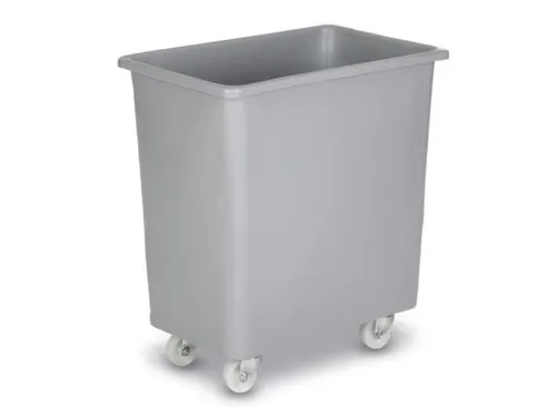 Mobiele Opslagbak Hoekig Pe Hxbxd 670x660x432mm 135 Liter Grijs