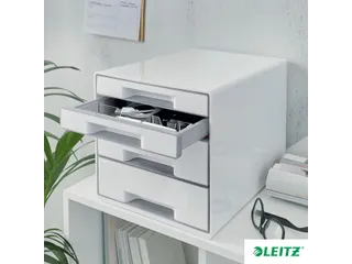 Ladenblok Leitz WOW Cube 4 laden wit/grijs - 4
