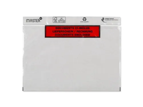 Paklijstenvelop Documents Enclosed 240x185mm Transparant Bedrukt