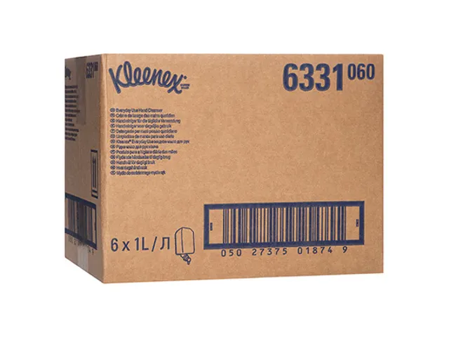 Kleenex 6331 Zeepvulling handreiniger roze 1 Liter doos 6 flacons