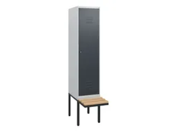 locker met bank,HxBxD 1950x400x815mm,1vak,vak B 400mm,cil.-slot
