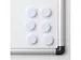 Magneet Naga Rond Wit 3 cm 6 Stuks
