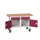 werkbank,HxBxD 830x1250x600mm,multiplexblad,uitrusting: 2laden,2kasten