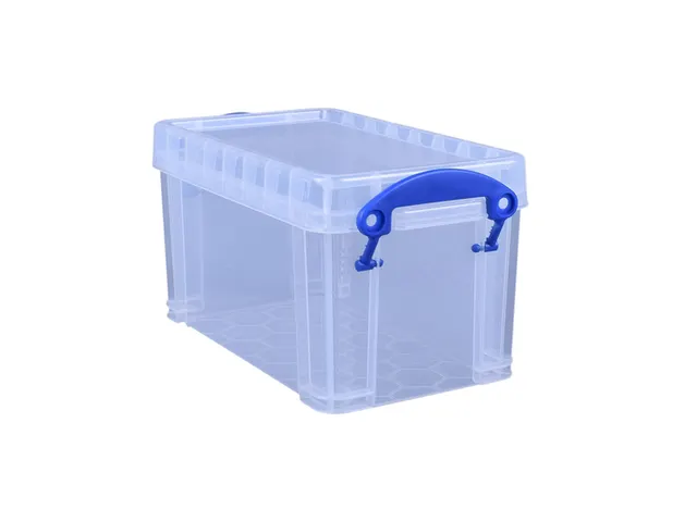Opbergbox Really Useful 2.1 liter 240x130x125mm transparant wit
