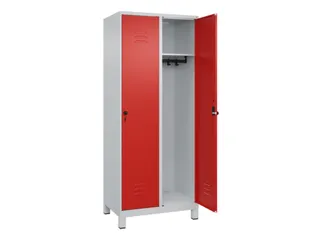 locker,HxBxD 1950x800x500mm,2vak,vak B 400mm,draaigrendel,voeten - 2