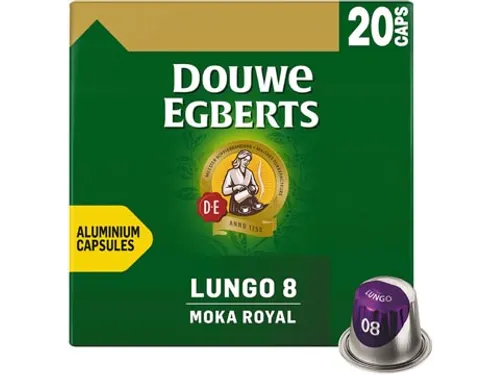 Lungo Moka Royal Koffiecapsules Intensiteit 8 Pak 20 stuks