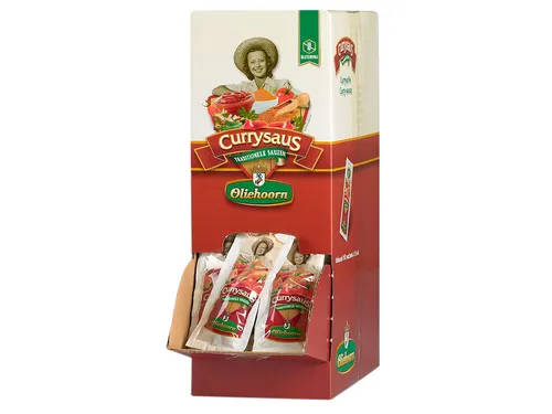 Oliehoorn Curry doos van 150 zakjes à 15 ml