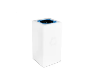 Circulaire Afvalbak BrickBin Paper 65 Liter Wit Blauw - 1