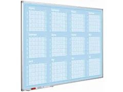 Jaarplanner blauw Softline profiel 90x120cm Aug-Jul Duits