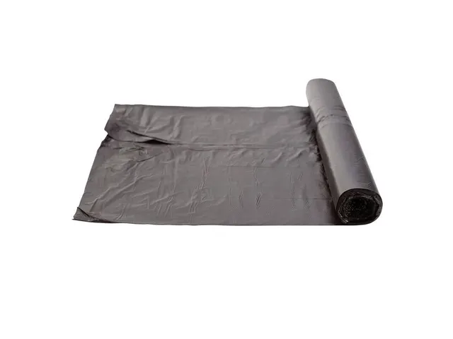 Afvalzak HDPE 60x80cm 15my 60 Liter Zwart