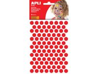 Sticker Cirkel Diameter 10,5Mm 528 Stuks Rood