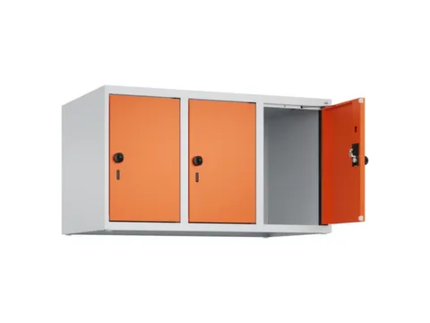 opzetkast,v. locker,3vak.,vak B 300mm,HxBxD 500x900x500mm,draaigrendel