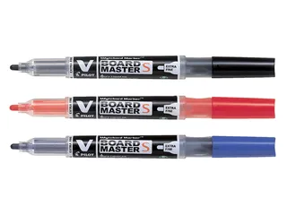 Whiteboardmarker Pilot V-Board Master S Begreen Extra Fijne Punt Blauw - 3