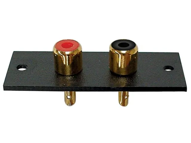 2P Amp Rca Plug - Verguld
