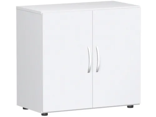 kantoorkast,HxBxD 752x800x420mm,1xhouten vloer,2ordnerhoogte,romp wit