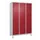 Z-garderobekast,HxBxD 1950x1200x500mm,vak B 200/400mm,draaigrendel