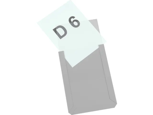 zichtpaneel,DIN A6,staand,transparant,achterzijde magnetisch