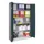 Vouwdeurkast 1950x1200x400mm 4legborden Verzinkt Ral7035 Front Ral7016