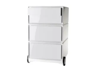 Verrijdbaar Ladeblok Hxbxd 642x390x436mm 4laden Romp Wit Front Wit - 1
