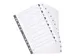 Bedrukte tabbladen A4 geplastificeerde tabs 12-delig 1-12 Wit