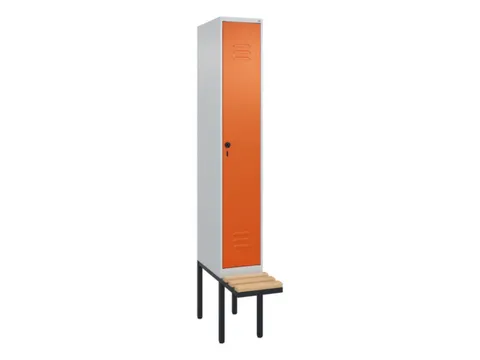 Armoire vestiaire avec banc HxlxP 2120x300x815mm 1compart.