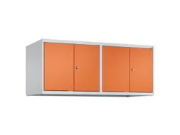 opzetkast,v. locker,4vak.,vak B 300mm,HxBxD 500x1200x500mm,vleugeldeur