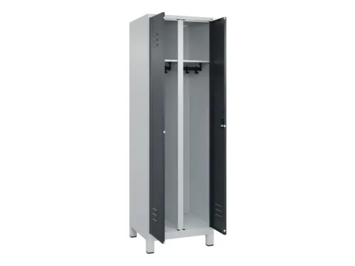 locker voor scheiding van kleding,HxBxD 1950x600x500mm,2vak