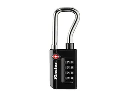 Hangslot Masterlock 4-cijfer combinatie TSA lange beugel zwart 35mm