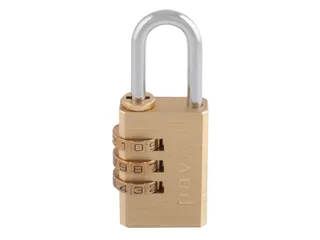 Hangslot Pavo Messing met cijferslot 30x41x13mm - 3
