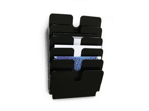 Wandfolderhouder Flexiplus 6 A4 LANDSCAPE Zwart