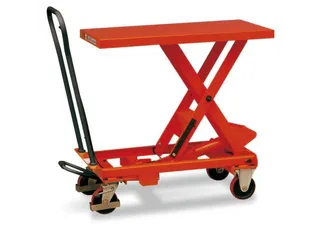 Schaarhefwagen 250kg Hefbereik 330-910mm Met Enkele Schaar Ral2002 - 1