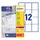 Adresetiket Avery QuickPeel L7164-100 63.5x72mm Wit 1200 stuks